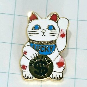 送料無料)招き猫 ドル キャラクター ピンズ ピンバッジ A20982