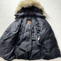 レア品/MONCLER/モンクレール/ショルダーストラップ/ファー/ダウンパーカー/黒/3way/フード着脱可/ミリタリー/n-3b_画像2