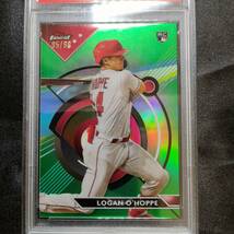 Logan O’Hoppe GREEN Refractor PSA10_シリアル85/99_大谷翔平の若き相棒_画像2