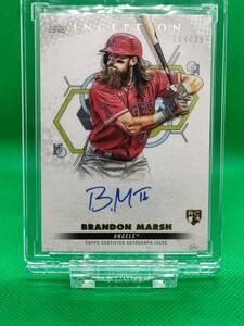 BRANDON MARSH_299枚限定RCサインカード_topps inception_大谷翔平の後輩_マーシュ