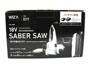 未使用品 WIZ'A ウイザ 18V充電式 のこぎり SABER SAW セーバーソー WZ-18RS