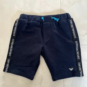 EMPORIO ARMANI kids アルマーニ　ネイビー　紺色　ハーフパンツ　24M 92cm 美品