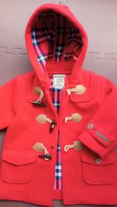 [ beautiful goods ]MIKIHOUSE red duffle coat 90 size 