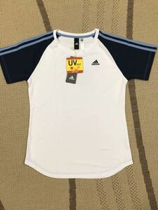 大特価☆新品☆即決 半額以下！アディダス　adidas Tシャツ　ホワイトネイビー　LL