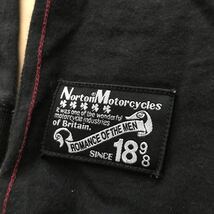 ★良品！Norton 両面デカロゴ ロングスリーブ Tシャツ ノートン モーターサイクル サイズL ロンT 長袖Tシャツ_画像5