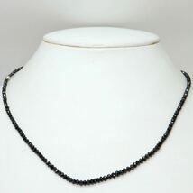 20.00ct!!《K18WG天然ブラックダイヤモンドネックレス》N 6.1g 45cm diamond necklace ジュエリー jewelry EA2/EA5_画像2