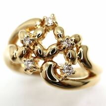 TASAKI(田崎真珠)《K18 天然ダイヤモンドリング》N 0.09ct 9.5号 4.4g diamond jewelry ring EC6/ED6_画像3