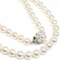 高品質!テリ抜群!POLA(ポーラ)◆アコヤ本真珠ネックレス◆D 28.7g 42.0cm 6.5-7.0mm珠 pearl necklace jewelry BJ1/DH0_画像1