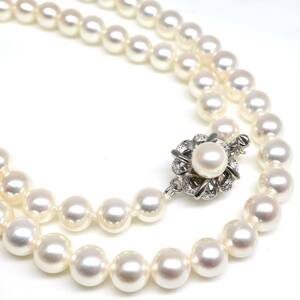 ◆アコヤ本真珠ネックレス◆D 24.4g 42.0cm 6.0-6.5mm珠 pearl necklace jewelry DA0/DH0