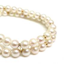 ◆K18/K14 アコヤ本真珠2連ブレスレット◆D 20.7g 19.0cm 6.0-6.5mm珠 pearl bracelet jewelry DG0/DG0_画像5