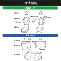 シートカバー トヨタ プリウス 専用 50系 ZVW50 ZVW51 ZVW55 H27.12-R4.12 車1台分セット フェイクレザー ブラック レザー 黒 ステッチ_画像5