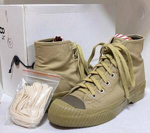 新同!VISVIM KIEFER P.E. TRAINER KHAKI 箱/替え紐 US8.5 26.5cm★ビズビム/キーファー/トレイナー/カーキarmyアーミーskagwayヴィズヴィム