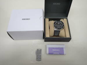 1196 ★ セイコー SEIKO スピリット SPIRIT クロノグラフ ジウジアーロ GIUGIARO SCED001 7T12-0AB0 500本限定 未稼働 中古 保証書なし