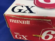 ★３２―０２８★ビデオテープ　日立 maxell VHS T-120GX スタンダード ビデオカセット 10本セット 未使用 未開封 昭和レトロ[80]_画像9