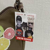 タグ付き　ショルダー付　PETS ROCK ペッツロック　ハンドバッグ　ショルダバッグ　ブラウン　no.71_画像2