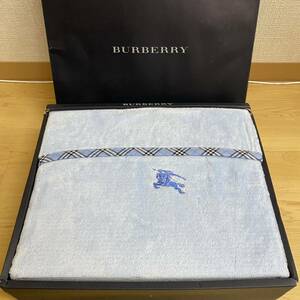 BURBERRY Burberry хлопок боа простыня голубой шланг Mark .no.121