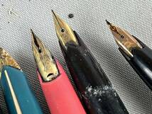 K23AK6 万年筆 24本 まとめ SHEAFFER パイロット PILOT シェーファー プラチナ ペン先18k 750 14k 585 _画像10