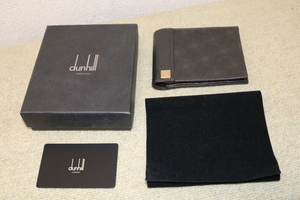 美品　dunhill/ダンヒル 二つ折り財布　箱付き　送料無料