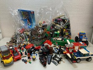 【ジャンク】LEGO 大量まとめて ミニフィグ A-60019 シティ スタントプレーン / 60002 消防車 / BD60150 ピザトラック 他 説明書 レゴ ☆