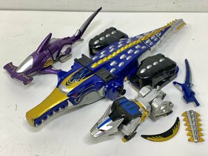 【ジャンク】BANDAI DX百獣合体 ガオハンター ガオリゲーター ブルーバージョン＜破損・欠品あり＞百獣戦隊ガオレンジャー バンダイ ② □