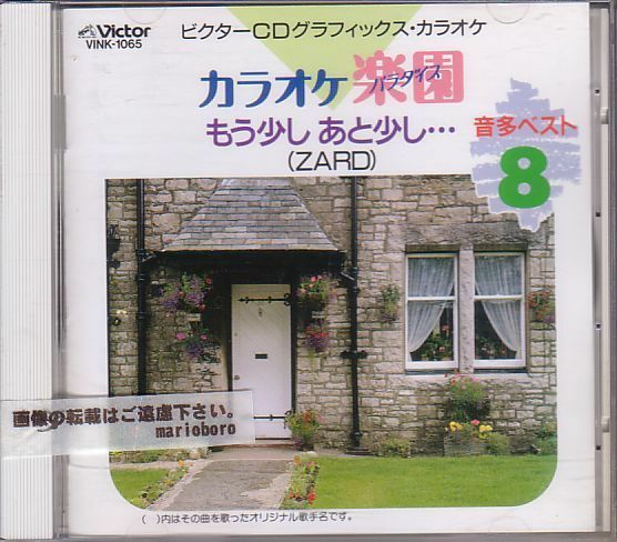 カラオケCD／CDG カラオケ楽園 音多ベスト8 1993年 ZARD ドリカム