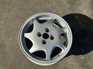 ロータス M100 エラン 15インチ 純正 ホイール 15 × 6J OZ PCD 100 4穴 ハブ径 約60mm １本 lotus Elan