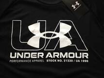 【既決USA】アンダーアーマー ★ UNDER ARMOUR@完売胸元&背中【UA】ロゴ入半袖Tシャツ【UA Men's Velocity 21230 Short T-Shirt】黒 @XL _画像7