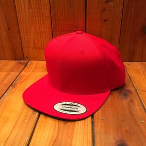 Flex Fit Classics Suppup Back Flat Viser Cap Unare Hat Red Flexfit