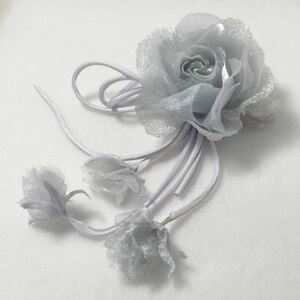  corsage 14T0403 silver * gray small flower attaching rose 