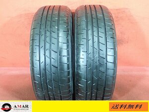 215/60R17● B.S PLAYZ PX-RVII / 中古 ★ 2本(T-5329A)送料無料/沖縄別途