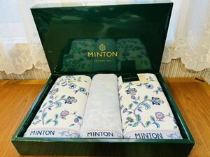【未使用】 MINTON ミントン フェイスタオル 2枚 ウォッシュタオル 1枚 3枚セット タオルセット まとめて