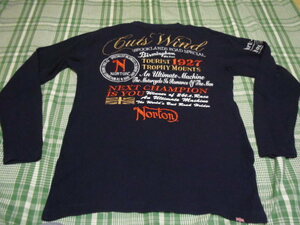 【Norton】　ノートン　刺繍　ロングTシャツ　Lサイズ