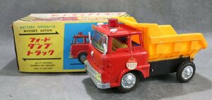 １円～【ブリキ】当時物 米澤玩具 フォード ダンプトラック マイティートラックシリーズ 元箱 YONEZAWA