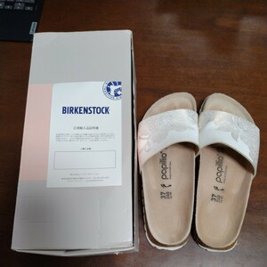 papillio owner men tsu white white 37 24cm Bill ticket sandals slip-on shoes papi rio 