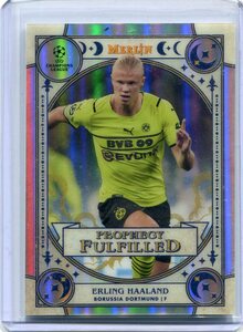 2022 Topps Merlin Chrome Prophecy Fulfilled PF-8 インサート Erling Haaland　ハーランド