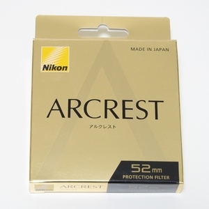 ニコンアルクレスト Nikon ARCREST PROTECTION FILTER 52mm AR-PF52