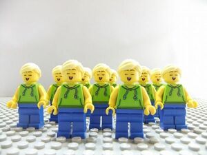 LL29　レゴ　ミニフィグ　歌っている顔・金髪　10個セット　新品未使用　LEGO社純正品