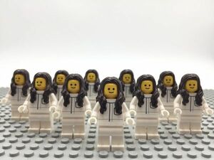 SS5　レゴ　ミニフィグ　医者・ドクター・ロングヘアー　10個セット　新品未使用　LEGO社純正品