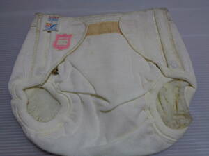 12 months white .. for baby diaper cover diaper cover Showa Retro unused storage mold some stains dirt! defect have!