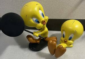 玩具 フィギュア ATS社 ルーニーテューンズ トゥイーティー 2体セット 中古 使用感あり Warner Bros. Looney Tunes Tweety Bird 廃盤 レア