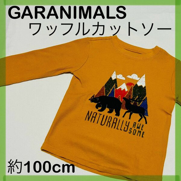 子供服　子ども服　キッズ　 長袖　 カットソー　ワッフルプルオーバー　3T 約100cm GARANIMALS ガラニマルズ