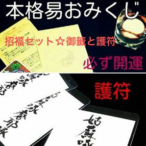 【招福セット】本格易占おみくじと解毒護符のセット