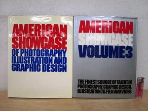 ◇F1043 洋書「AMERICAN SHOWCASE OF PHOTOGRAPHY ILLUSTRATION AND GRAPHIC DESIGN Vol.2,3 2冊まとめて」イラストレーション/デザイン