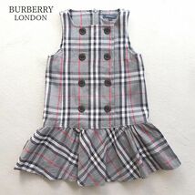 3点送料無料☆BURBERRY LONDON　バーバリーロンドン　ノバチェック　ワンピース　ジャンパースカート　110　_画像1