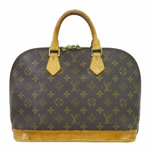 本物 ルイヴィトン LOUIS VUITTON LV 旧型 アルマ PM モノグラム ハンドバッグ ブラウン M51130