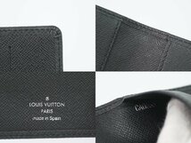 本物 ルイヴィトン LOUIS VUITTON LV アジェンダ ポッシュ タイガ レザー 手帳カバー システム手帳 アルドワーズ ブラック R20425_画像9