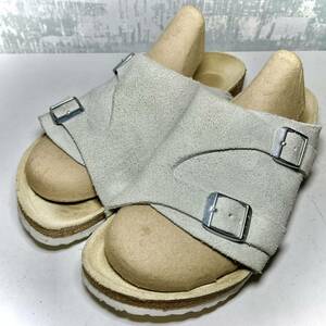 【ZURICH！】BIRKENSTOCK ビルケンシュトック チューリッヒ 39 25.0cm ライトグレー スエード スウェード レザーサンダル