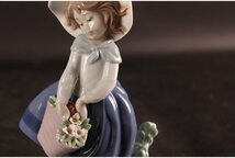 [URA]LLADRO/リヤドロ/きれいな花ばかり/A1/7-s8-216　(検索)骨董/フィギュリン/陶器/人形/陶人形/フィギュア/マイセン_画像4