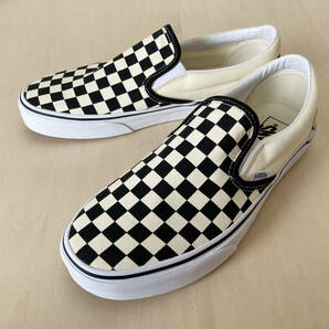 28cm バンズ スリッポン チェッカーボード VANS SLIP-ON BLK&WHT CHECKER/WHT US10/28cm VN000EYEBWWの画像1