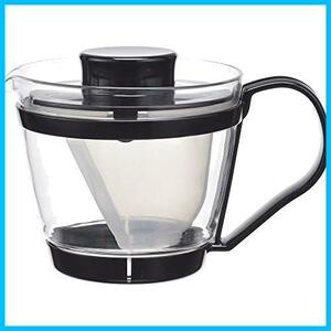 ★ブラック★ iwaki(イワキ) 耐熱ガラス ティーポット レンジのポット 茶器 400ml KT863-BK